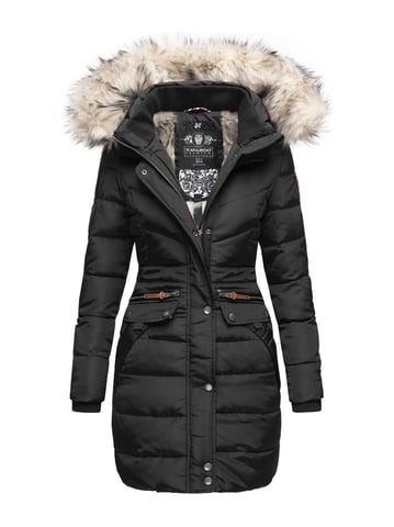 Navahoo Women’s Winter Jacket Paula – Extra Warm, Water-Repellent & With Detachable Faux Fur Collar