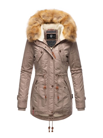 Navahoo Women’s Winter Jacket B399 – Warm, Water-Repellent & With Detachable Faux Fur Collar