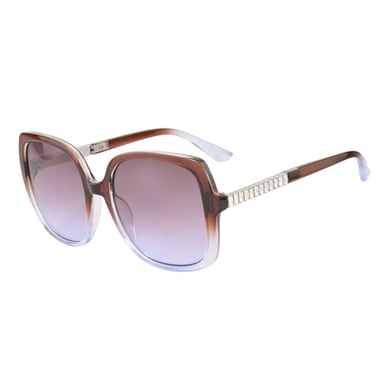 Oversized Vierkante Strass Zonnebril