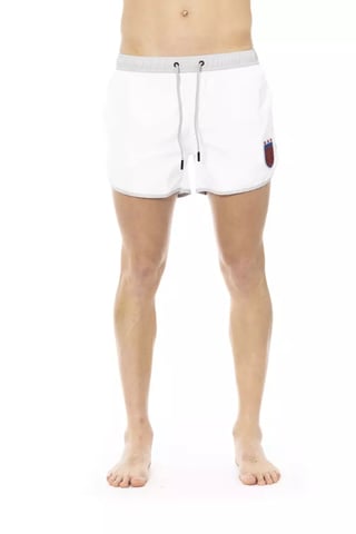 Swim Trunks With Logo Detail