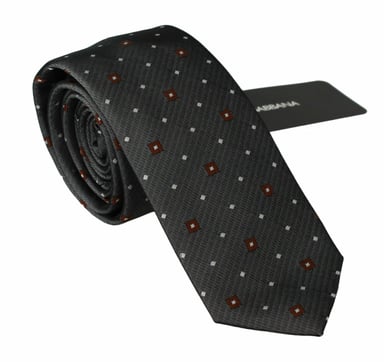 Geometric Silk Necktie