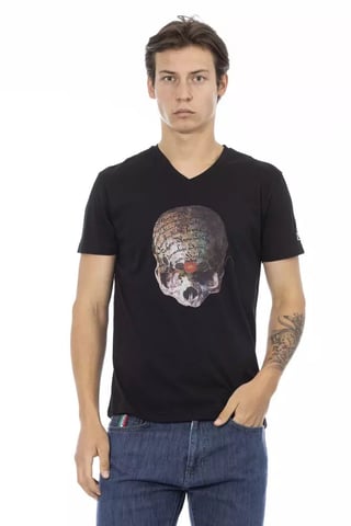 Skull Graphic Vneck Tee