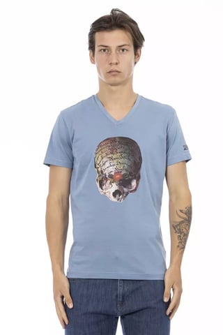Skull Graphic Vneck Tee