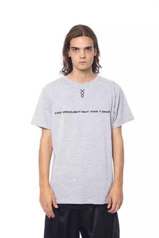 Grå kortärmad grafisk t-shirt