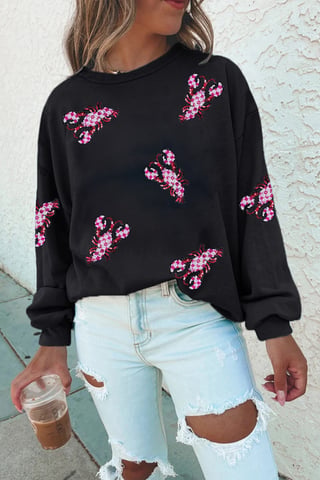 Hummertryck Sweatshirt