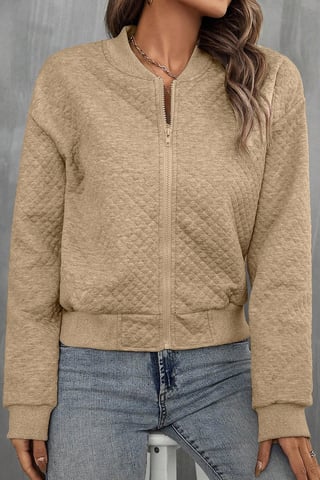 Gequilted Zipjacke