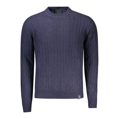 Cable Knit Trui Donkerblauw