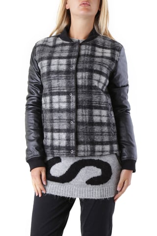 Plaid Bomber Jacket