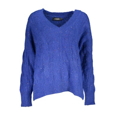 Vneck Speckled Knit Sweater