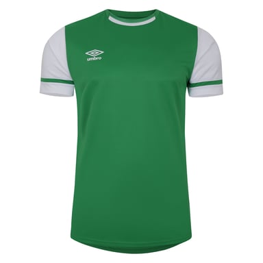 Umbro Heren Cavelle Jersey T-Shirt (Smaragd/Briljant Wit)