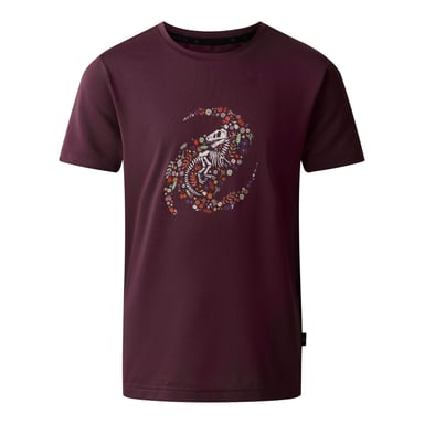 Dare 2B Childrens/Kids Amuse II Dinosaur Skeleton T-Shirt (Deep Plum)