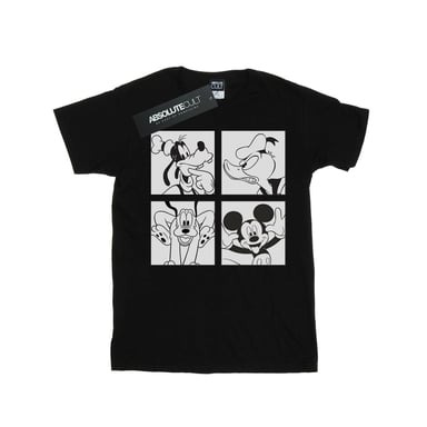 Disney Mens Mickey, Donald, Goofy And Pluto Boxed T-Shirt (Black)