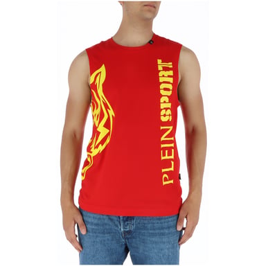 Red Sleeveless Shirt Graphic Tee