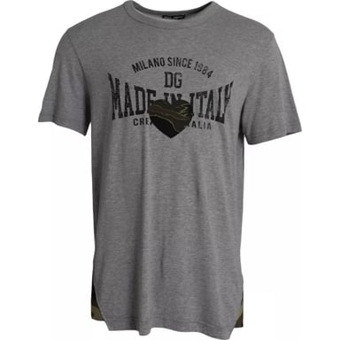 Made In Italy T-shirt Grå Camo Hjärta