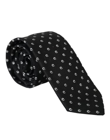 Dolce Gabbana Black And White Tie