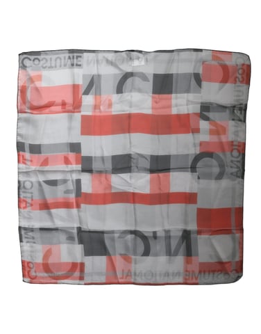 Silk Scarf Geometric Print