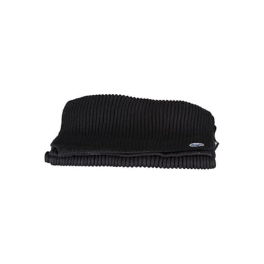 Ribbed Knit Scarf Black