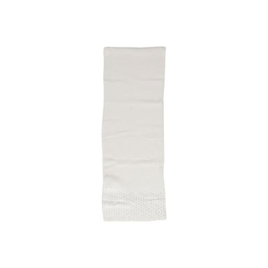 White Knit Scarf Textured Pattern