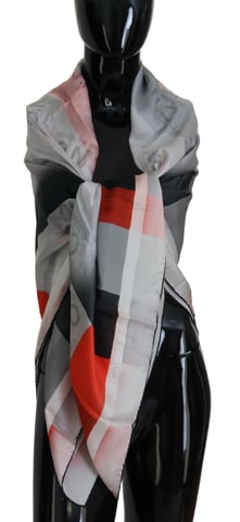 Silk Scarf Geometric Pattern