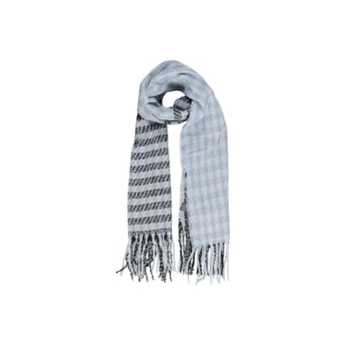 Twotone Scarf Houndstooth Stripe