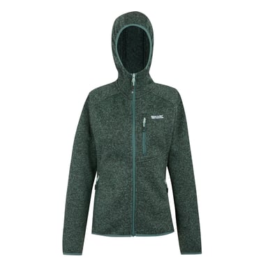 Regatta Womens/Ladies Newhill Hooded Fleece Jacket (Green Haze)