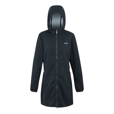 Regatta Womens/Ladies Bloomfield Marl Longline Fleece Jacket (Seal Grey/Lilac Hint)