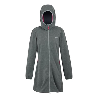 Regatta Womens/Ladies Bloomfield Marl Longline Fleece Jacket (Cloudy Grey/Pop)