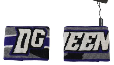 Dg Knitted Wrist Warmers Multicolor Logo