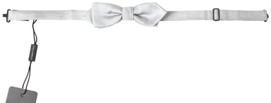 White Silk Bow Tie Ft3790
