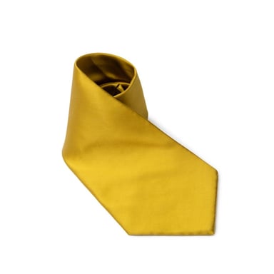 Solid Gold Silk Necktie