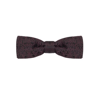 Burgundy Damask Bow Tie