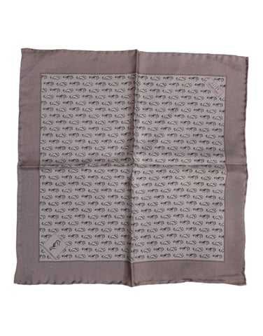 Seahorse Print Pocket Square