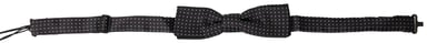 Black Bow Tie With White Dots