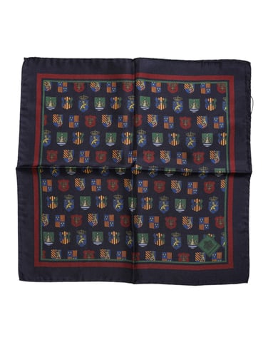 Shield Print Pocket Square