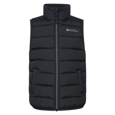 Mountain Warehouse Childrens/Kids Rocko Plain Padded Gilet (Black)