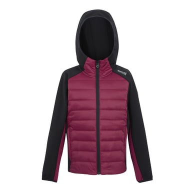 Regatta Childrens/Kids Kielder IX Hybrid Jacket (Black/Dark Pimento)