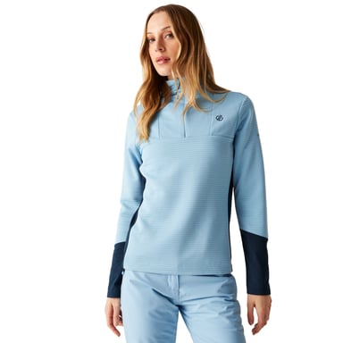 Dare 2B Womens/Ladies Core Stretch Quarter Zip Midlayer (Glacier Lake/Navy)