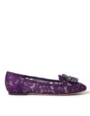 Lace Ballerina Flats Floral Embellished