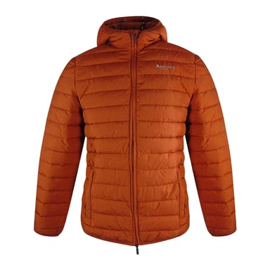 Aquascutum Mens Hooded Active Padded Jacket (Rust Orange)
