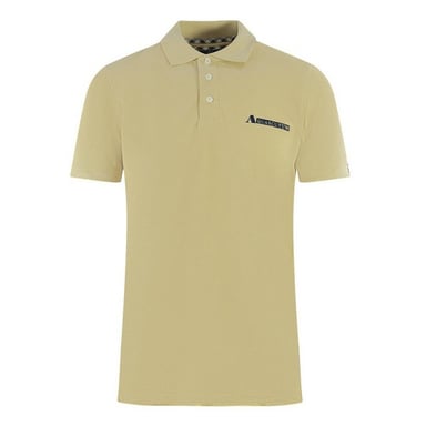 Aquascutum Mens Boxed Logo Polo Shirt (Yellow)