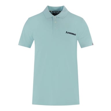 Aquascutum Mens Boxed Logo Polo Shirt (Sky Blue)