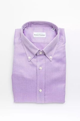 Purple Dotted Cotton Shirt