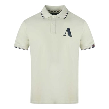 Aquascutum Mens Logo Polo Shirt (Beige)