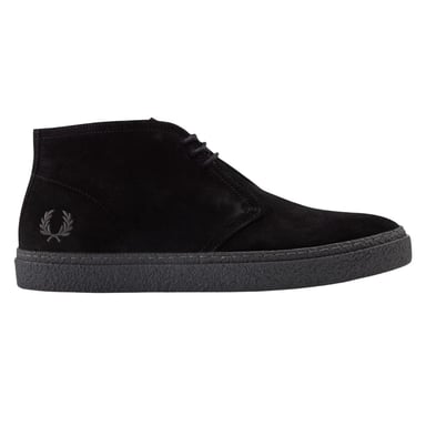 Fred Perry Unisex Adult Hawley Suede Low Walking Shoes (Black)