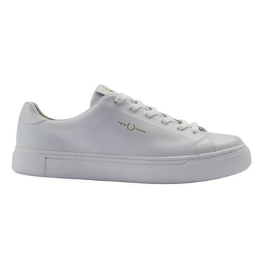 Fred Perry Mens Classic Logo Leather Trainers (White)