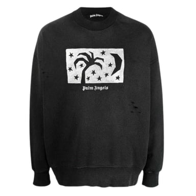 Palm Angels Mens Night Sky Sweatshirt (Black)