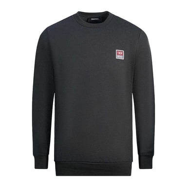 Diesel Mens Patch Logo Sweatshirt (Black)