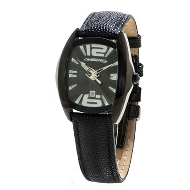Heren Zwarte Leren Band Horloge Ct7814l01ac
