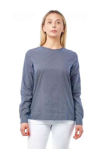 Long Sleeve Blouse Allover Print