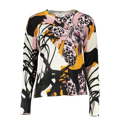 Orchid Print Knit Sweater Model De29212